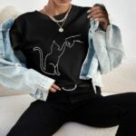 Lover Cat - Siyah T-Shirt