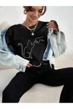 Lover Cat - Siyah T-Shirt