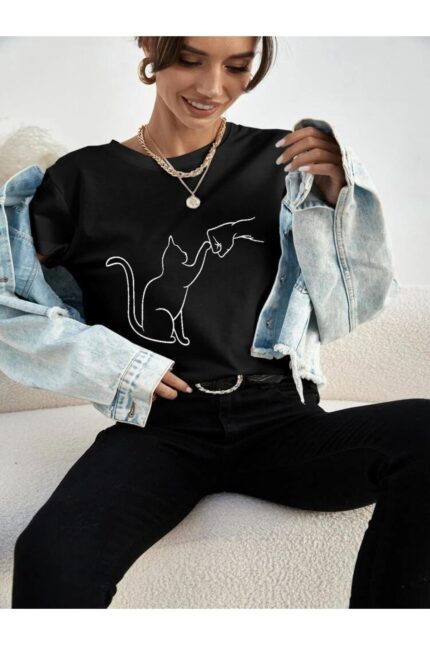 Lover Cat – Siyah T-Shirt