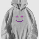Pixel Yüz - Gri Sweatshirt