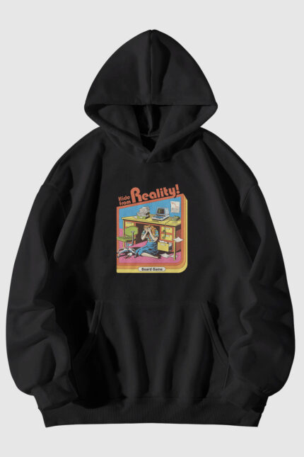 Hide From Reality – Siyah Sweatshirt