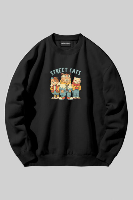 Sokak Kedileri – Bisiklet Sweatshirt