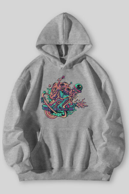 Space Shoes – Gri Sweatshirt