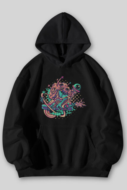 Space Shoes – Siyah Sweatshirt