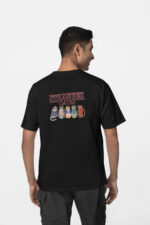 Stranger Cats Ön-Arka - Siyah T-Shirt - Görsel 2
