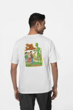 Uzaylı Ön-Arka - Beyaz T-Shirt - Görsel 2