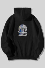 Wednesday Addams Ön Arka - Siyah Sweatshirt - Görsel 2