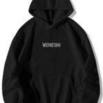 Wednesday Addams Ön Arka - Siyah Sweatshirt