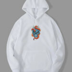 Yılan Kurukafa - Beyaz Sweatshirt