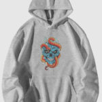 Yılan Kurukafa - Gri Sweatshirt