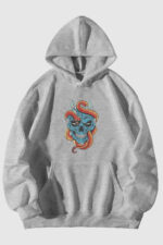 Yılan Kurukafa - Gri Sweatshirt