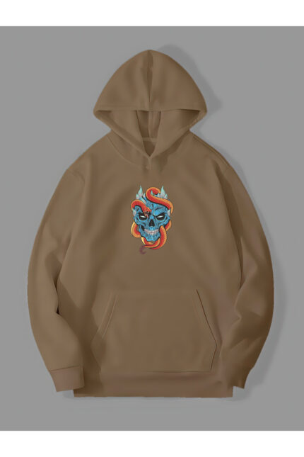 Yılan Kurukafa – Kemik Sweatshirt