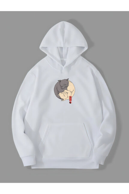 YingYang – Beyaz Sweatshirt