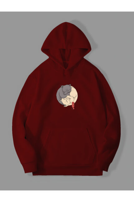 Ying Yang – Kırmızı Sweatshirt