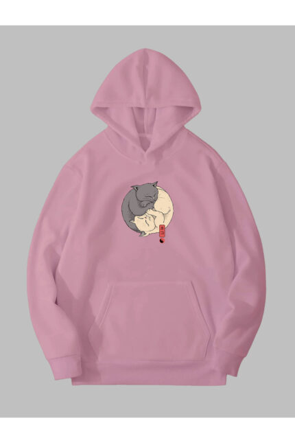 Ying Yang – Pembe Sweatshirt