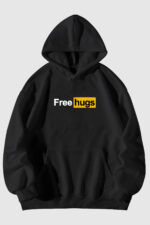 Free Hugs - Siyah Sweatshirt
