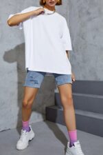 Baskısız - Beyaz T-Shirt - Görsel 4