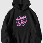Cocktails Neon - Siyah Sweatshirt