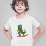 Dinazor - Beyaz Çocuk T-Shirt
