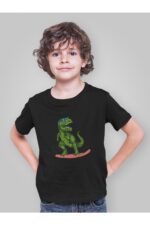 Dinazor - Siyah Çocuk T-Shirt - Görsel 2