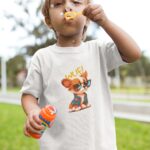 Havlayan Köpek - Beyaz Çocuk T-Shirt