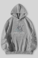 Cyber Cat - Gri Sweatshirt
