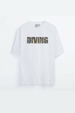 Diving - Beyaz T-Shirt
