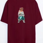 Orman Ayı - Bordo T-Shirt