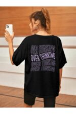 Overthinking - Siyah T-Shirt - Görsel 3