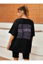 Overthinking - Siyah T-Shirt - Görsel 4